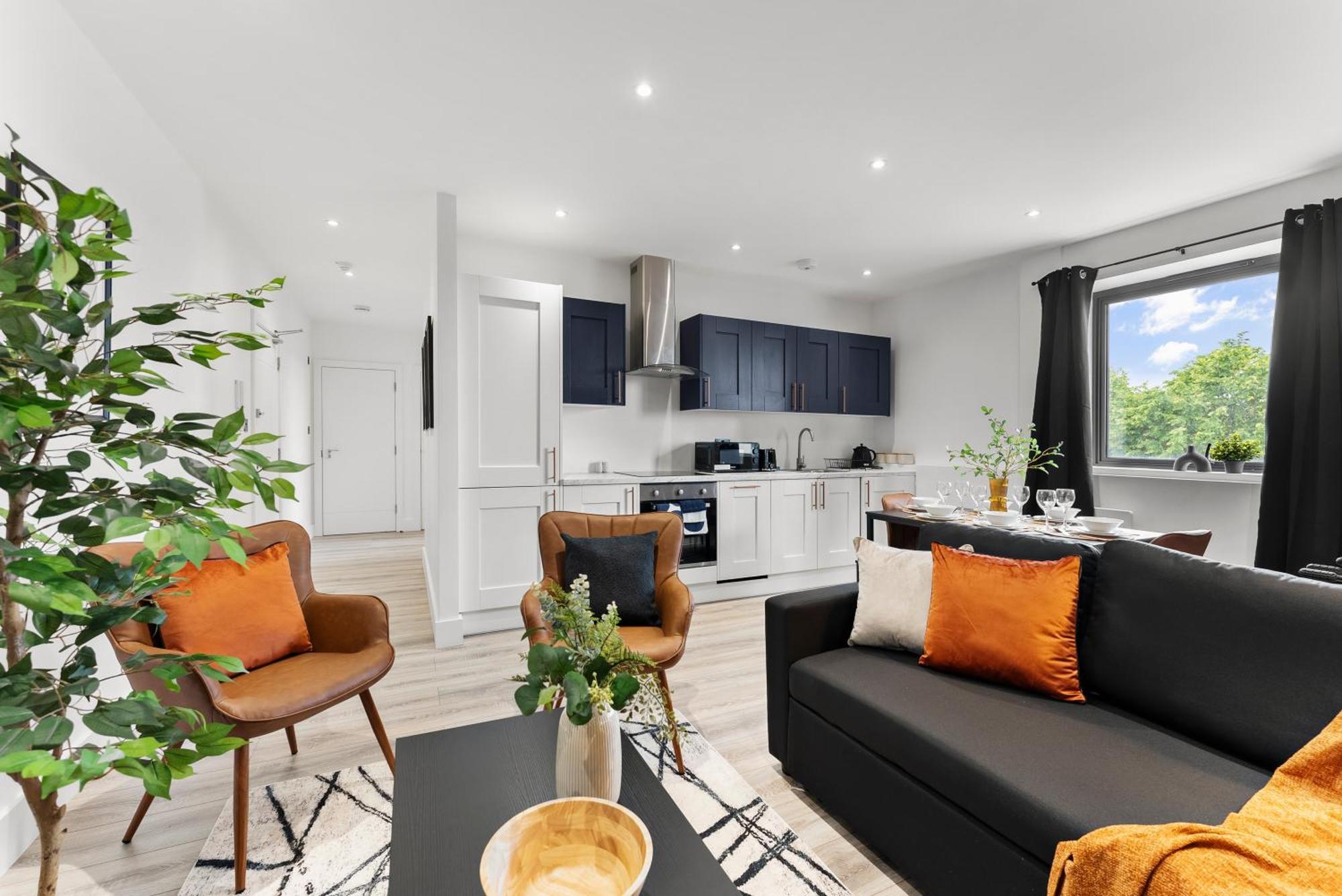 Stylish Two-Bedroom Flat In NWI Exterior foto